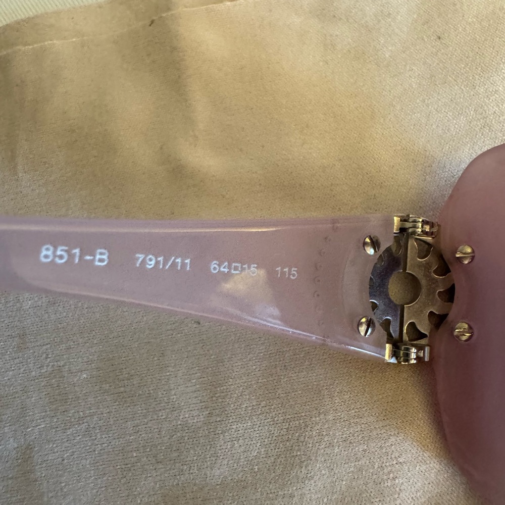 BVLGARI 851-B 791/11 Pink Swarovski Crystals Sunglasses EUC - Picture 6 of 8